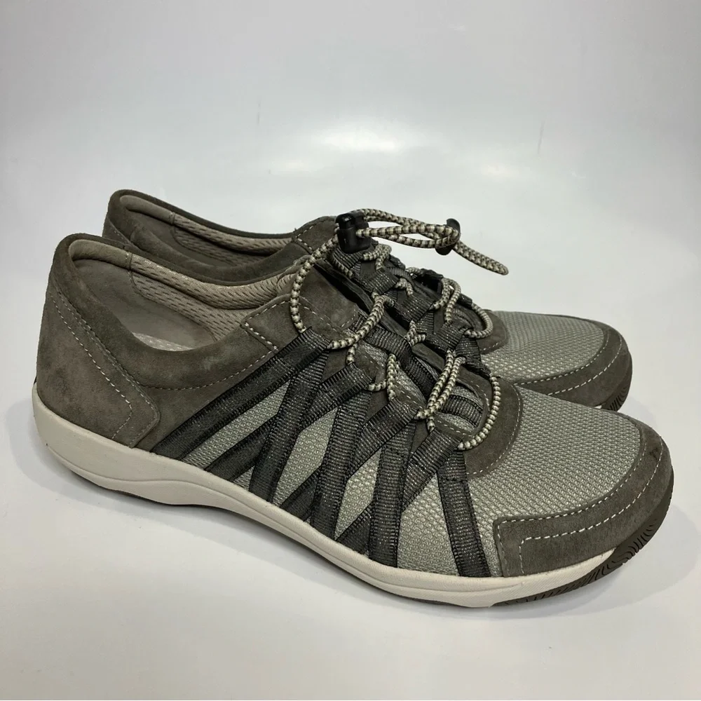 Dansko honor sneakers gray women’s‎ size 38 7.5 casual comfort shoes neutral